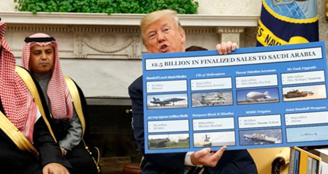 Trump, Prens Selman’a Sattığı Silahları Görücüye Çıkardı