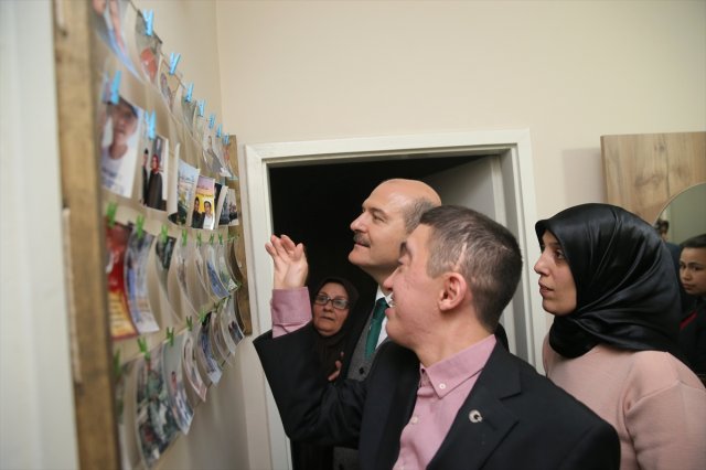 Bakan Soylu’dan Şehit Ailesine Ziyaret
