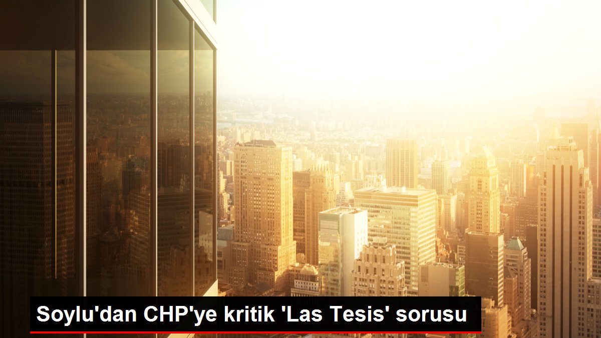 Soylu’dan CHP’ye kritik ‘Las Tesis’ sorusu