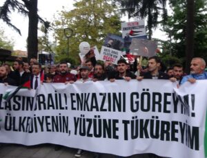 Trabzonspor taraftarından Filistin’e dayanak yürüyüşü