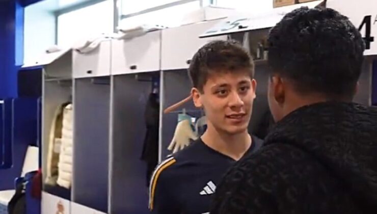 Endrick, Real Madrid’deki yeni grup arkadaşlarıyla bir ortada