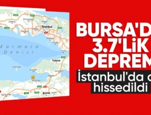 Marmara Denizi’nde 3.7 büyüklüğünde zelzele