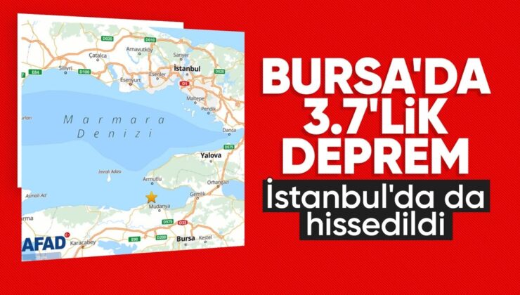 Marmara Denizi’nde 3.7 büyüklüğünde zelzele