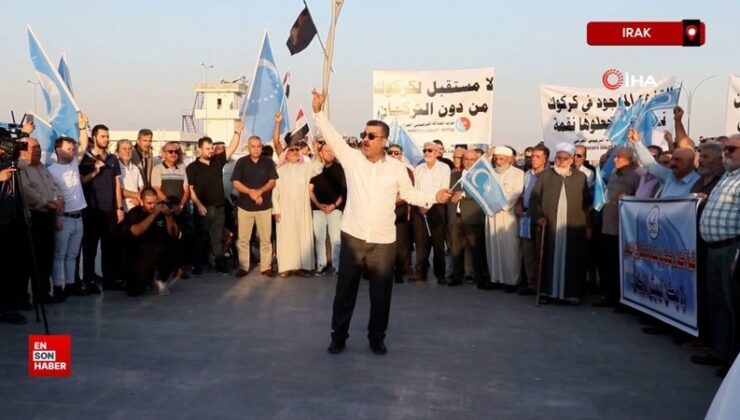 Irak’ta Türkmenler, valilik ve vilayet meclisi seçimine karşı sokağa çıktı