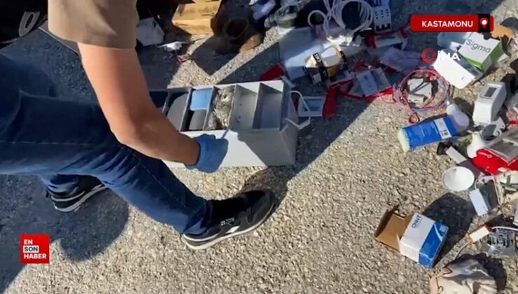 Kastamonu’da aküden uyuşturucu çıktı