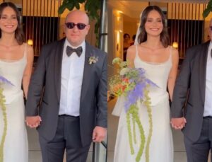 Daima erteleniyordu! Serkan Keskin ile Meriç Aral evlendi