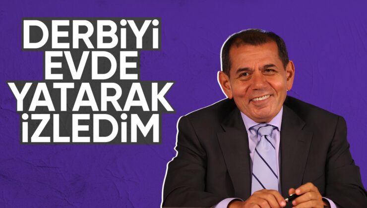 Dursun Özbek’ten derbi açıklaması: Maçı meskende yatarak izledim