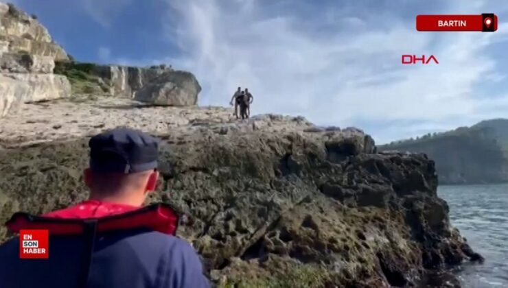 Bartın kayalıklardan düşen Rus turist takımlar tarafından kurtarıldı