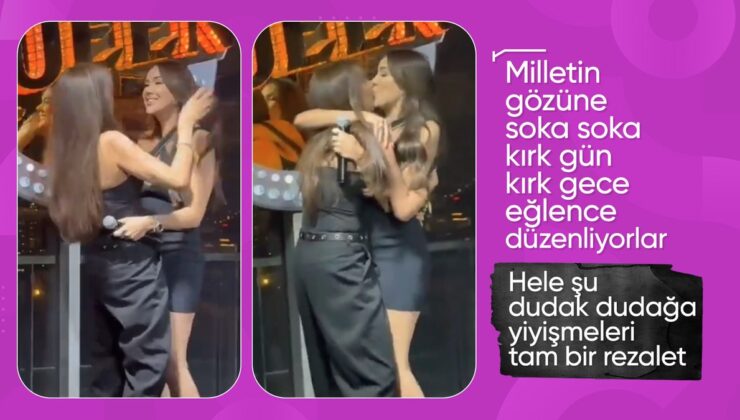 Dilan Polat kardeşi Sıla Doğu’yu dudağından öptü