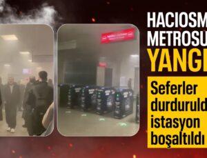 İstanbul’da Hacıosman metrosunda yangın çıktı