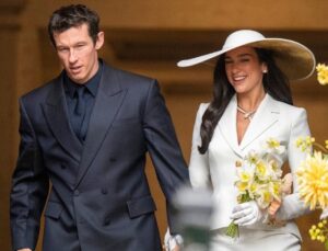 Müzikçi Dua Lipa ve Callum Turner evlendi! Sade nikah kareleri beğeni topladı