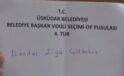 Üsküdar Belediye Lider Vekili seçimlerine sayılmayan oylar gölge düşürdü